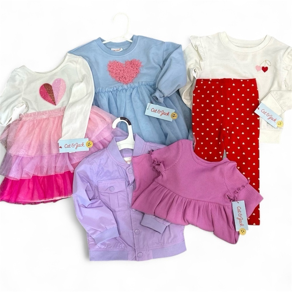 NEW Cat & Jack Kids Bundle Dresses, Sets & Jacket Size:2T